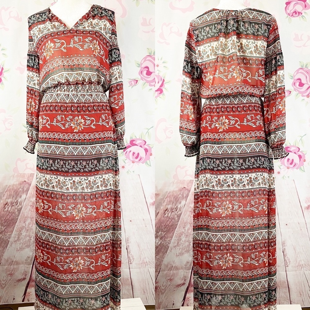 H&M Boho Floral Print Maxi Dress 4